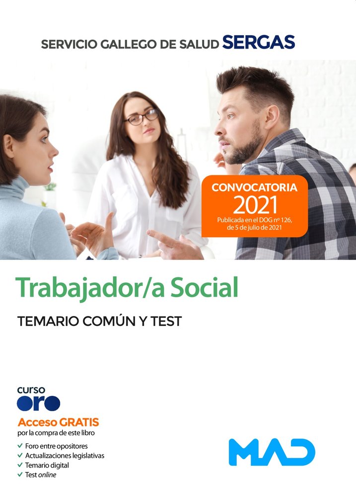 TRABAJADOR/A SOCIAL DEL SERVICIO GALLEGO DE SALUD. TEMARIO C, de 7 EDITORES#GANCEDO CONS | portada del libro