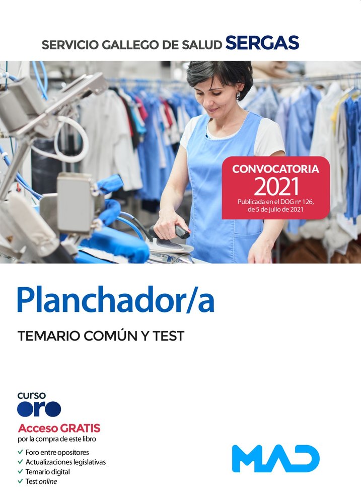 PLANCHADOR/A DEL SERVICIO GALLEGO DE SALUD. TEMARIO COMUN Y, de 7 EDITORES#GANCEDO CONS | portada del libro