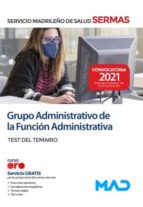 GRUPO ADMINISTRATIVO DE LA FUNCION ADMINISTRATIVA SERMAS TEST DEL, de Varios autores | portada del libro