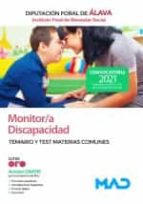 MONITOR/A DISCAPACIDAD INSTITUTO FORAL BIENESTAR SOCI, de Varios autores | portada del libro
