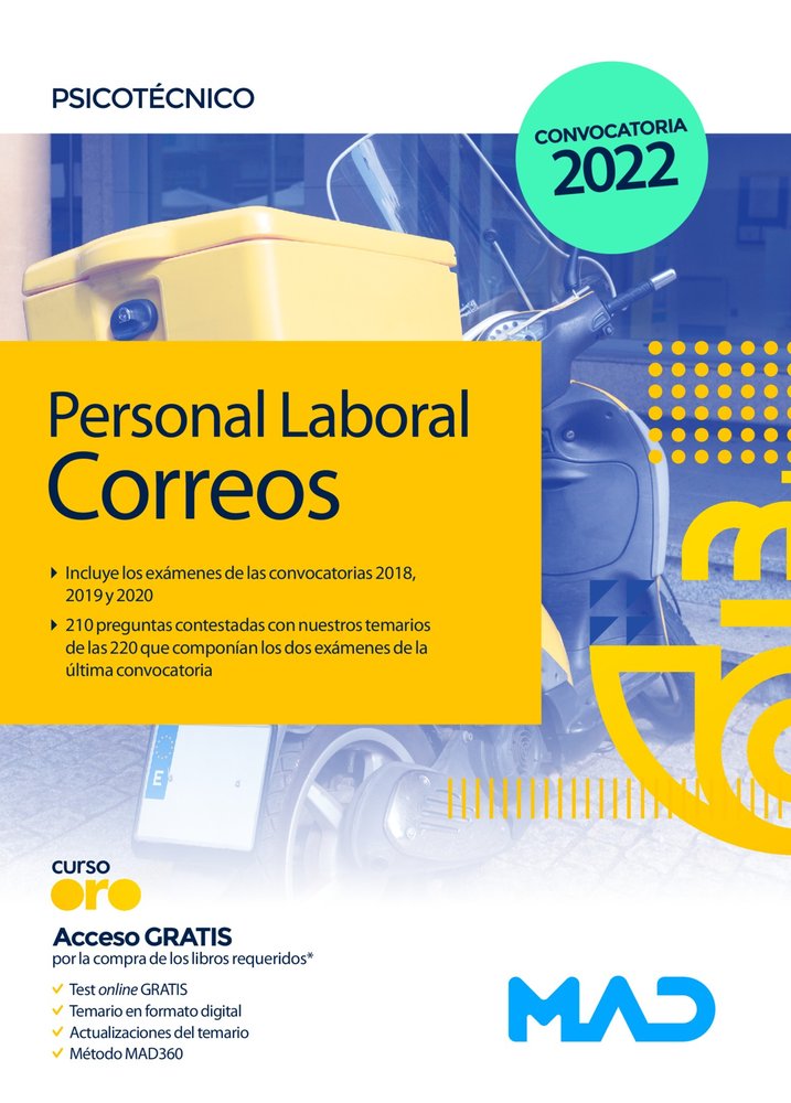 PERSONAL LABORAL CORREOS Y TELEGRAFOS PSICOTECNICO, de 7 EDITORES | portada del libro