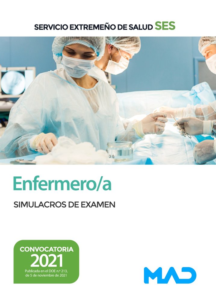 ENFERMERO/A SERVICIO EXTREMEÑO SALUD SIMULACRO DE EXAMEN | portada del libro