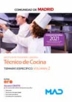TECNICO DE COCINA COMUNIDAD MADRID TEMARIO ESPECIFICO VOL 2, de Varios autores | portada del libro