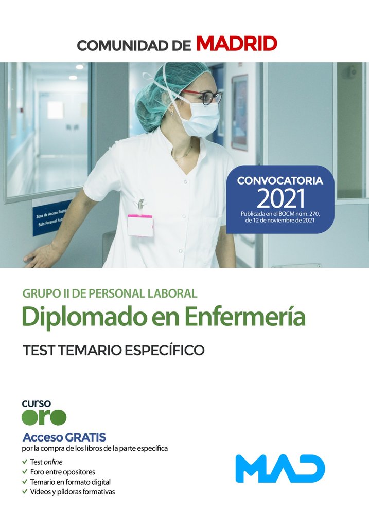 DIPLOMADO EN ENFERMERIA GRUPO II PERSONAL LABORAL) DE LA, de 7 EDITORES | portada del libro