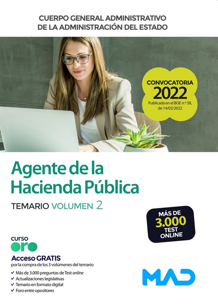AGENTE HACIENDA PUBLICA CUERPO GENERAL ADMINISTRATIVO, de 7 EDITORES#MARTINEZ DEL FRESNO | portada del libro