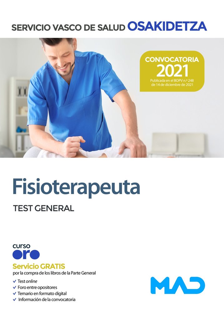 Fisioterapeuta de Osakidetza-Servicio Vasco de Salud. Test General, de 7 EDITORES#GONZALEZ RABANAL | portada del libro