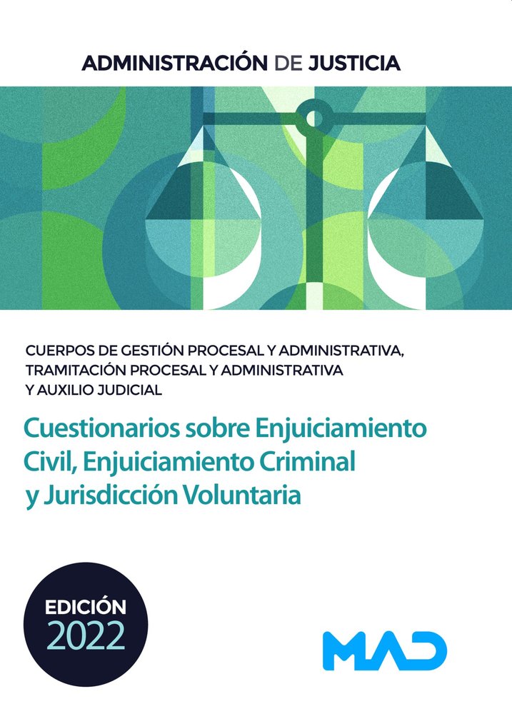 CUERPO ADMINISTRACION JUSTICIA CUERPO GESTION Y ADMINIS, de RODRIGUEZ RIVERA | portada del libro