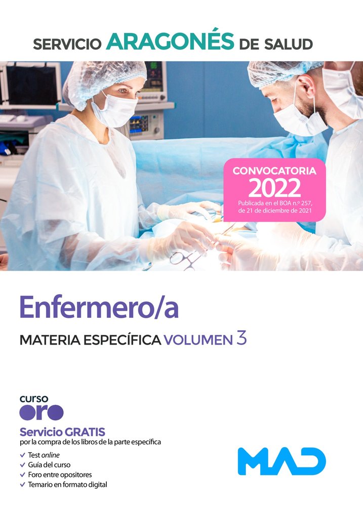 ENFERMERO/A SERVICIO ARAGON SALUD MATERIA ESPECIFI, de 7 EDITORES#CLAVIJO GAMERO | portada del libro