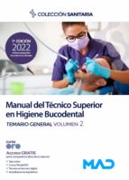 MANUAL TECNICO SUPERIOR HIGIENE BUCODENTAL. TEMARIO G, de Varios autores | portada del libro