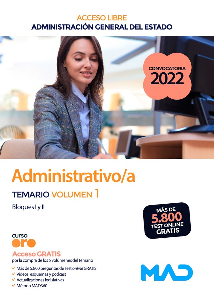 ADMINISTRATIVO ADMINISTRACION GENERAL ESTADO (TURN, de USERO LOPEZ, JUAN CARLOS | portada del libro