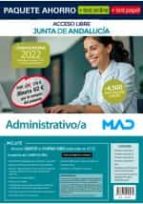 PAQUETE AHORRO + TEST PAPEL Y ONLINE ADMINISTRATIVO/A JUNTA, de Varios autores | portada del libro