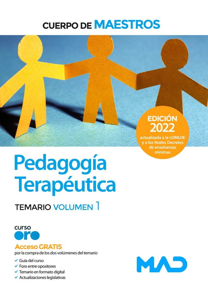 CUERPO MAESTROS PEDAGOGIA TERAPEUTICA TEMARIO VOLUMEN 1, de GARCIA LUCAS | portada del libro