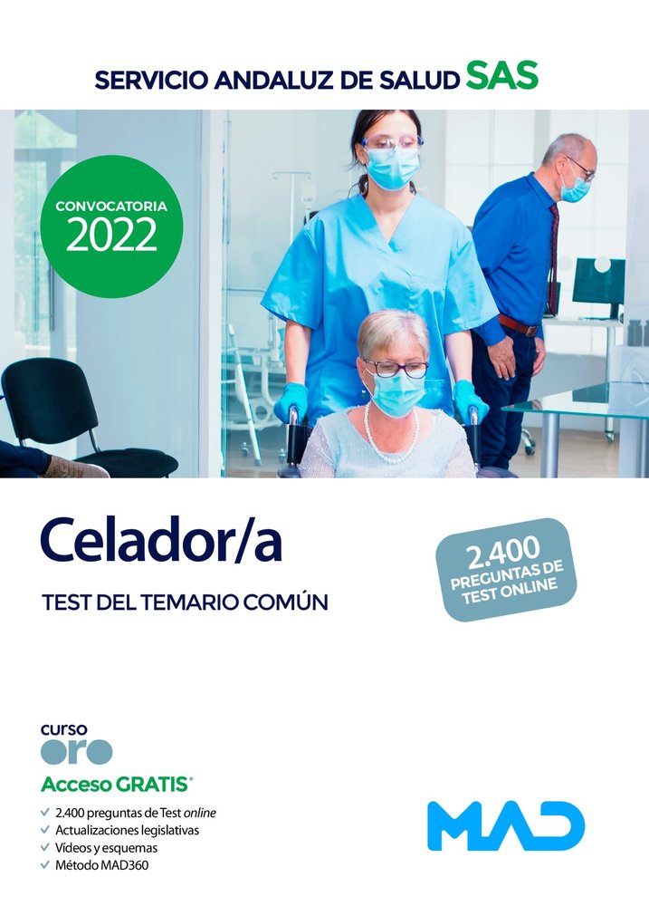 CELADOR TEST COMUN DEL SERVICIO ANDALUZ SALUD | portada del libro