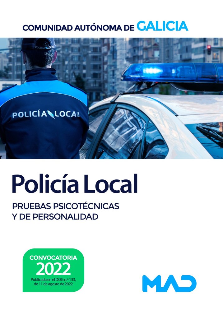POLICIA LOCAL COMUNIDAD AUTONOMA GALICIA PRUEBAS P, de CLAVIJO GAMERO | portada del libro