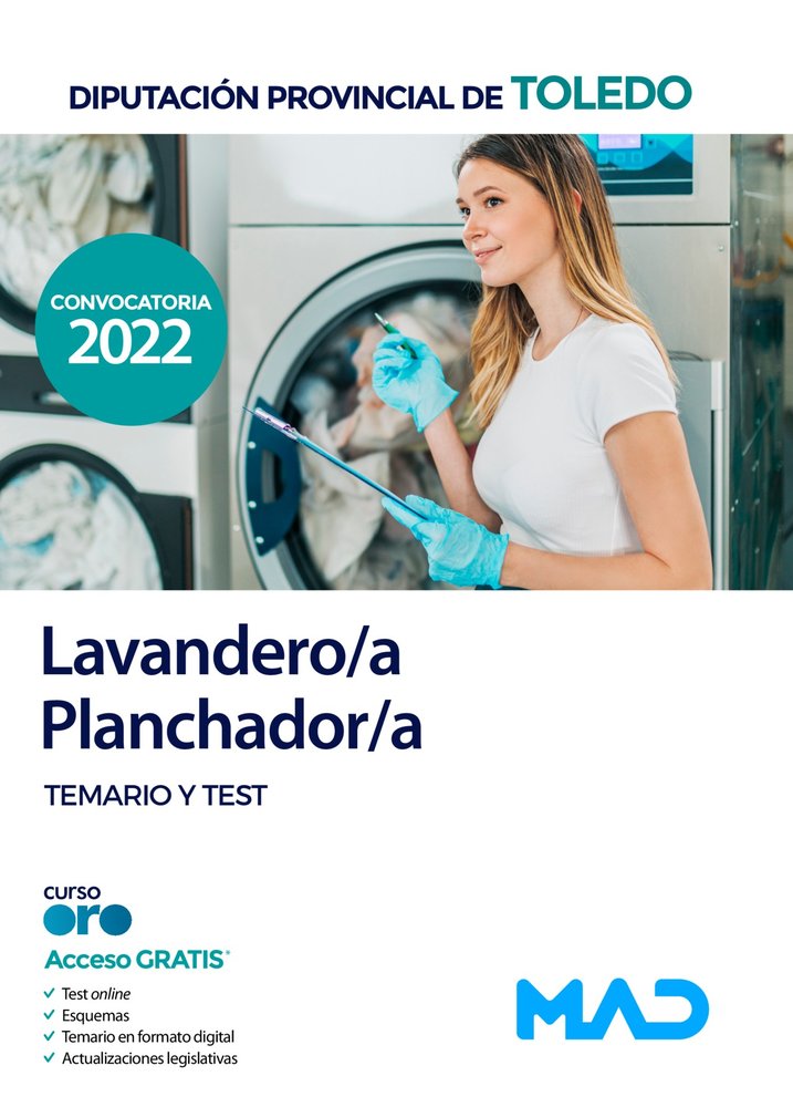 LAVANDERO/A PLANCHADOR/A DIPUTACION DE TOLEDO TEMARIO TEST | portada del libro