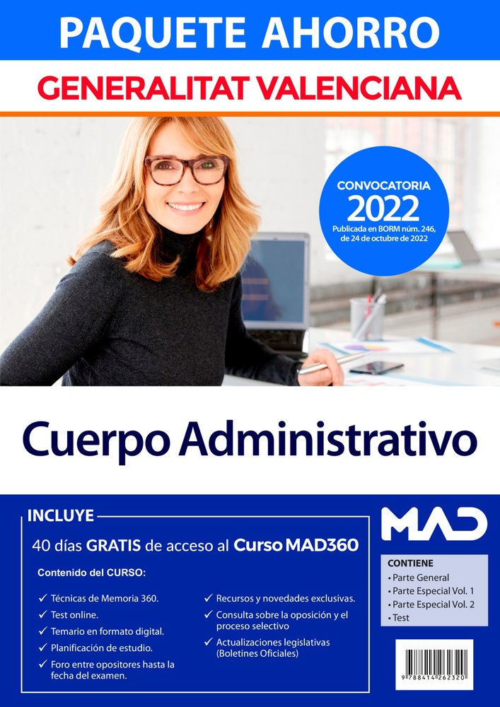 Paquete Ahorro Cuerpo Administrativo Generalitat Valenciana. Ahorra 20 ? (incluye en papel: Temario, de ROJO ARNAU | portada