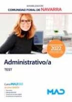 ADMINISTRATIVO DE LA COM FORAL DE NAVARRA TEST, de Varios autores | portada del libro