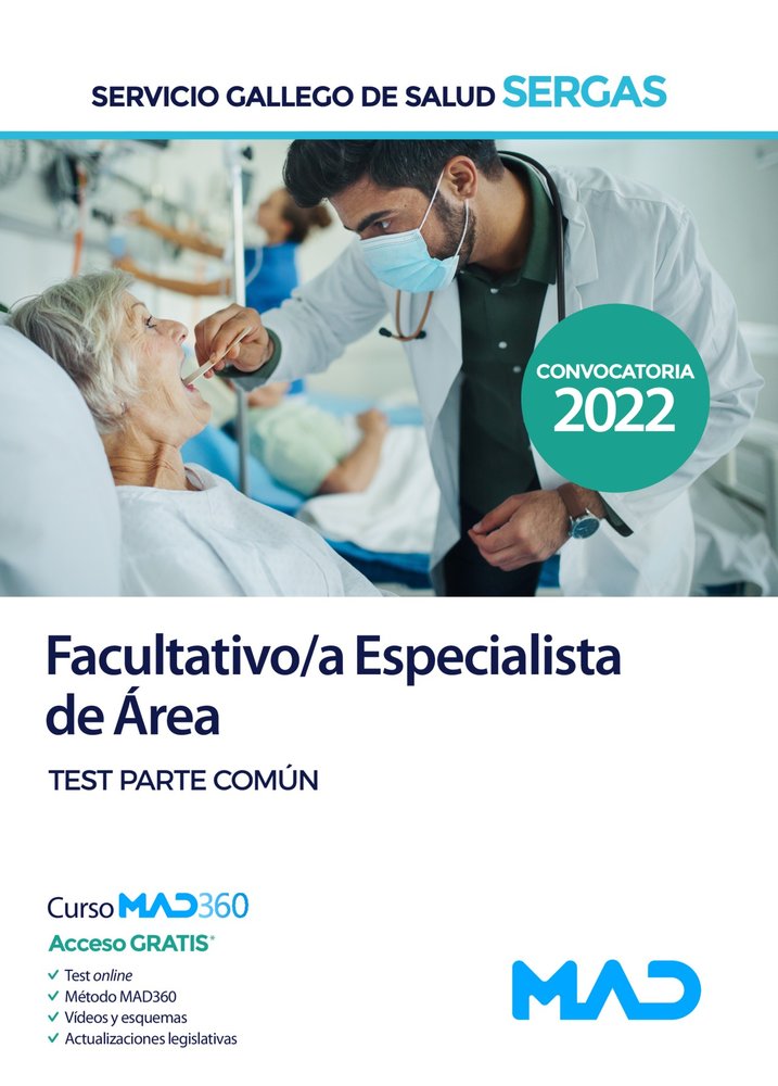 FACULTATIVO ESP DE AREA SERGAS TEST COM | portada del libro