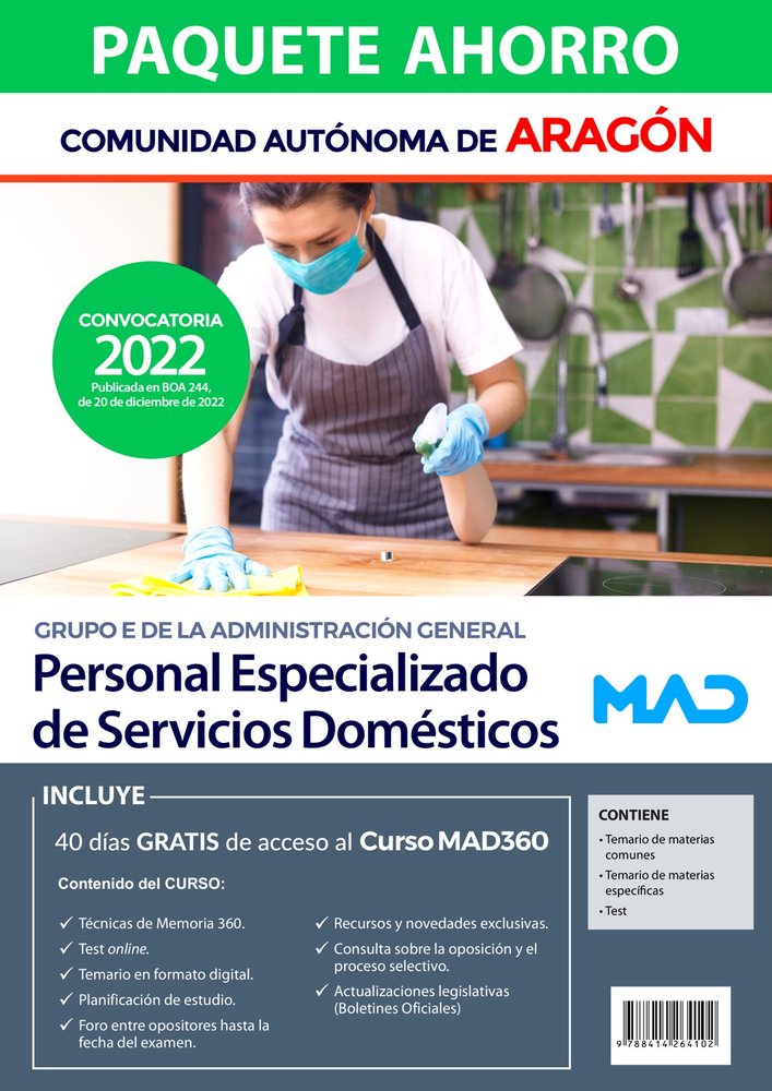 PAQUETE AHORRO PERSONAL ESPECIALIZADO SERVICIOS DOMESTICO, de GIL RAMOS | portada del libro