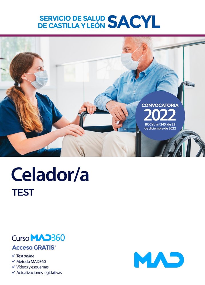CELADOR CASTILLA Y LEON TEST SACYL 2023 | portada del libro