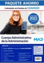 PAQUETE AHORRO CUERPO ADMINISTRATIVO COMUNIDAD AUTONOMA DE C, de Varios autores | portada del libro