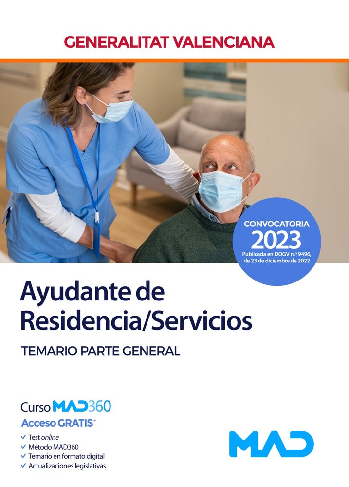 Ayudante de Residencia/Servicios de la Generalitat Valenciana. Temario Parte General, de 7 EDITORES#TORRES FONSECA | portada