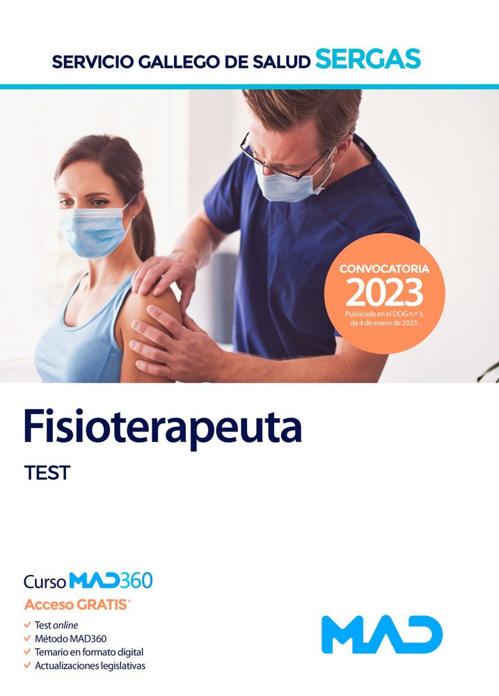 Fisioterapeuta del Servicio Gallego de Salud (SERGAS). Test, de 7EDITORES#SILVA GARCIA | portada del libro
