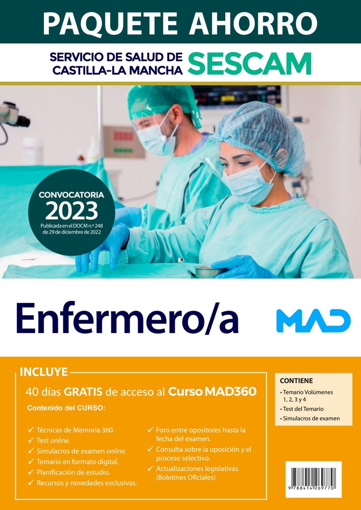 Paquete Ahorro Enfermero/a Servicio de Salud de Castilla-La Mancha (SESCAM)., de GIL RAMOS | portada del libro