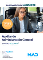 AUXILIAR ADMINISTRACION GENERAL AYUNTAMIENTO ALBACETE, de Varios autores | portada del libro