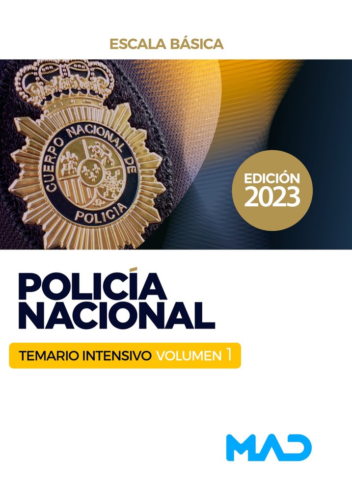 TEMARIO INTENSIVO. POLICIA NACIONAL ESCALA BASICA | portada del libro