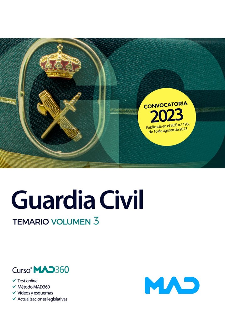 Guardia Civil. Temario Volumen 3, de RODRIGUEZ YERGO | portada del libro