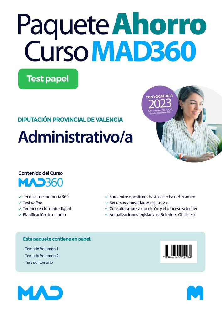 PAQUETE AHORRO LIBRERIA CURSO MAD360 + LIBROS PAPEL ADMINI, de SOUTO FERNANDEZ | portada del libro