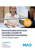 PERSONAL AUXILIAR DE SERVICIOS GENERALES Y AUXILIAR DE CONSERJERI, de Varios autores | portada del libro