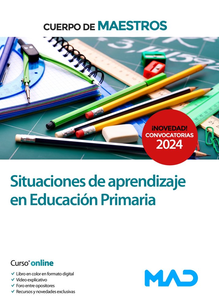 024 PRIMARIA-CUERPO DE MAESTROS SITUACIONES DE APRENDIZAJE, de AAVV | portada del libro