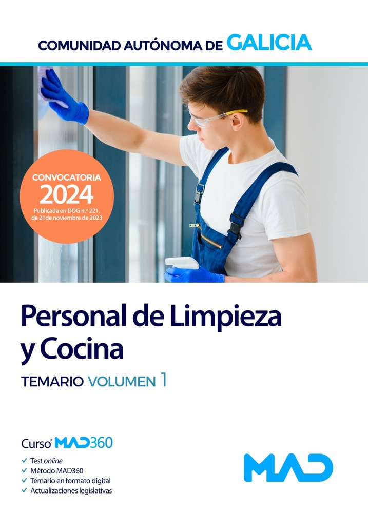 PERSONAL DE LIMPIEZA Y COCINA. XUNTA DE GALICIA | portada del libro