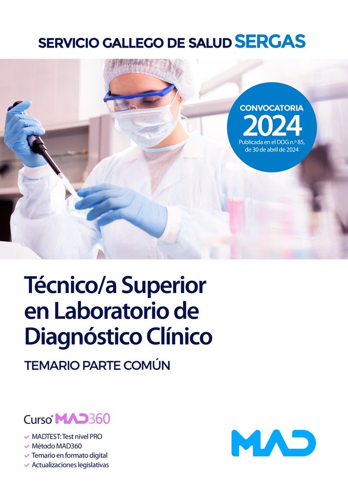 TECNICO/A SUPERIOR LABORATORIO DIAGNOSTICO CLINICO, de GANCEDO CONS | portada del libro