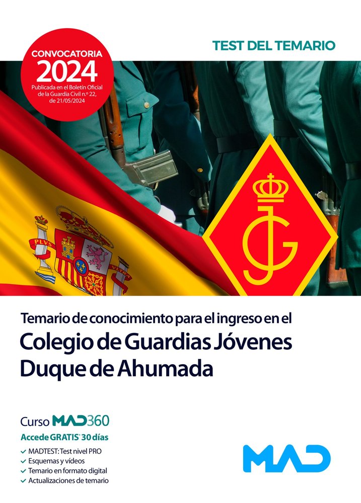 TEMARIO CONOCIMIENTO PARA INGRESO EN EL COLEGIO DE GUA, de RODRIGUEZ YERGO | portada del libro