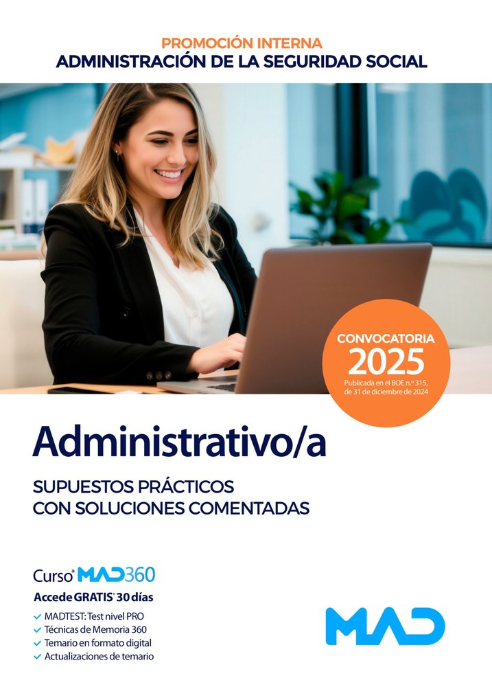 ADMINISTRATIVO/A SEGURIDAD SOCIAL PROMOCION INTERNA SUPUEST | portada del libro