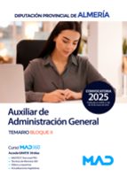 AUXILIAR ADMINISTRACION GENERAL TEMARIO BLOQUE II DIP ALMER, de Varios autores | portada del libro