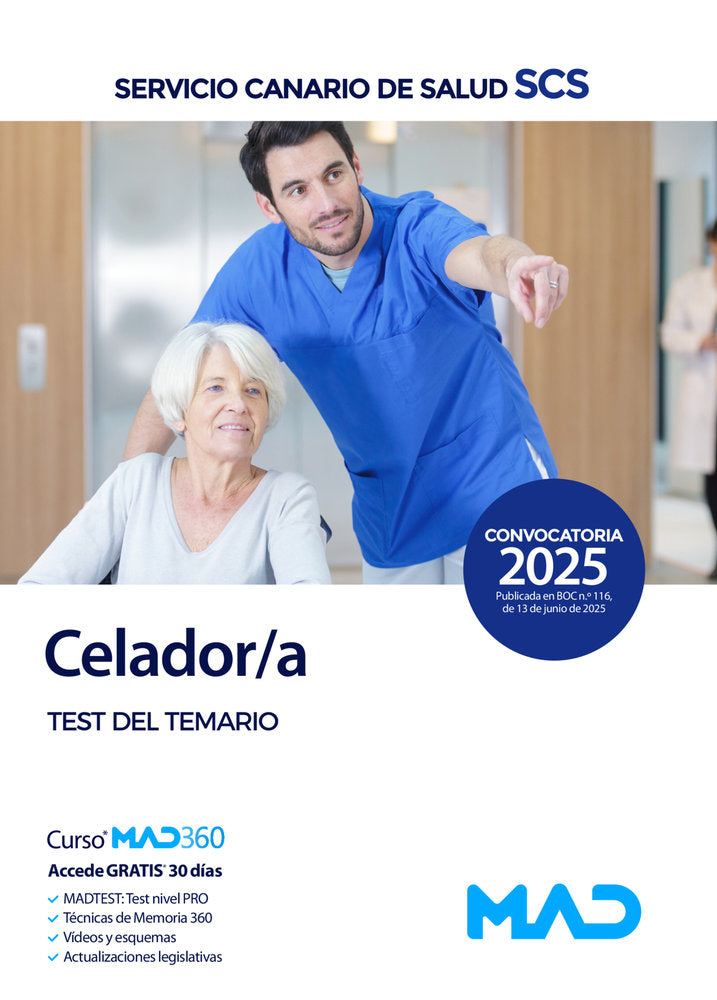 025 TEST CELADOR SERCICIO CANARIO SALUD | portada del libro