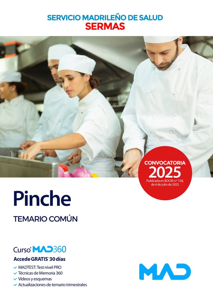 PINCHE SERMAS TEMARIO COMUN, de VV.AA. | portada del libro