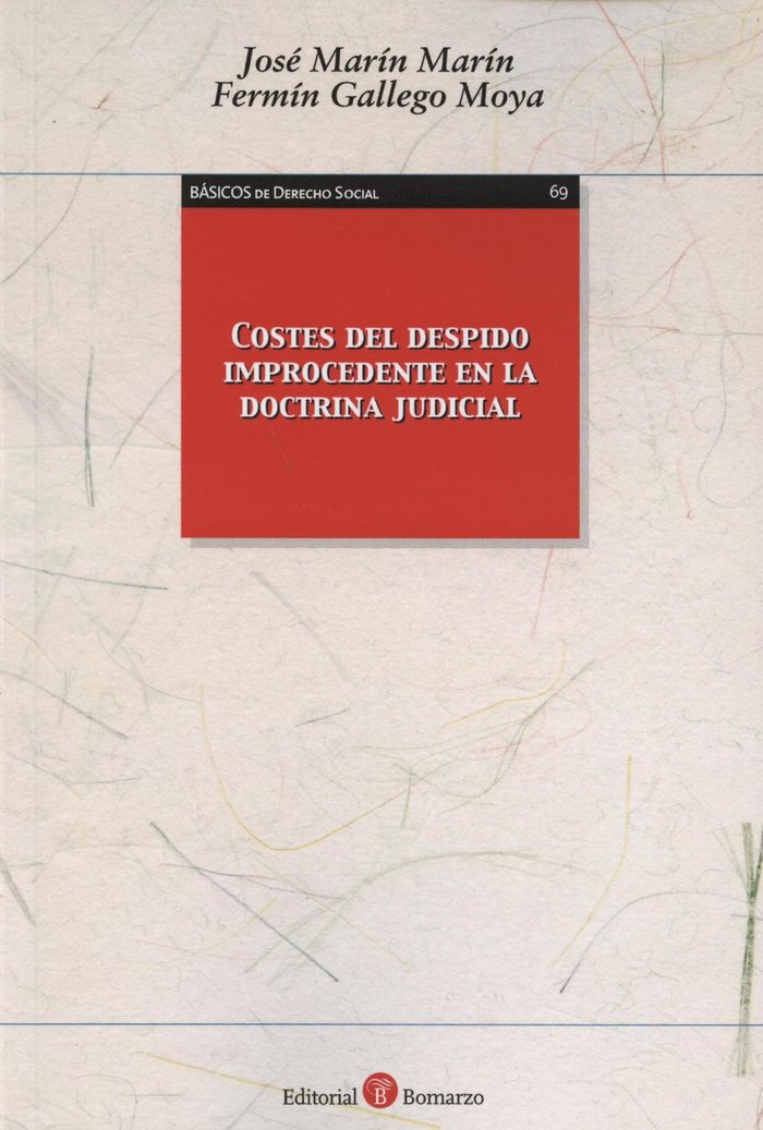 COSTES DEL DESPIDO IMPROCEDENTE EN LA DOCTRINA JUDICIAL, de MARíN MARíN | portada del libro