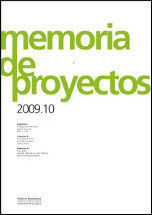 Memoria de proyectos 2009-10, de Bergera Serrano (coord.) | portada del libro