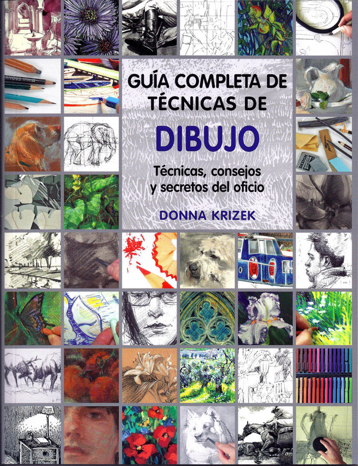 Gu¡a completa de técnicas de dibujo, de KRIZEK | portada del libro
