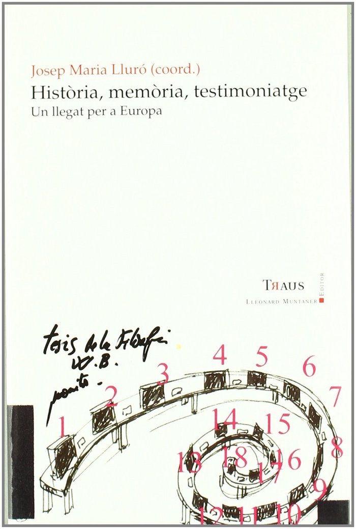 Història, memòria, testimoniatge, de Traverso | portada del libro