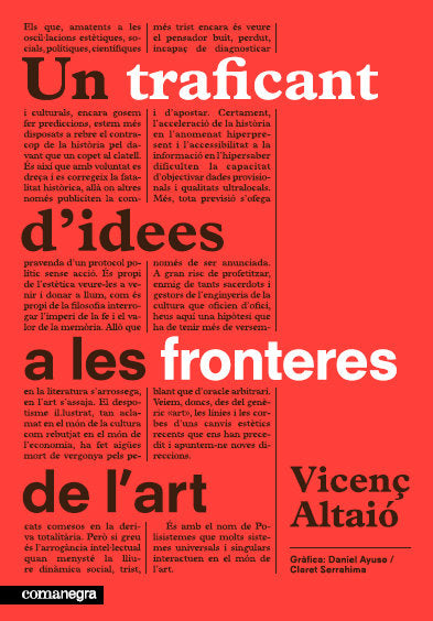 Un traficant d'idees a les fronteres de l'art, de Vicenç, Altaió | portada del libro