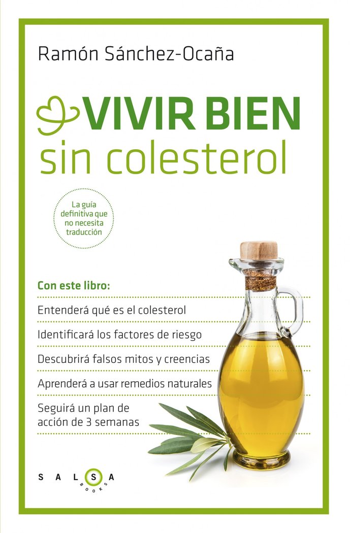 Vivir bien sin colesterol, de Sánchez-Ocaña, Ramón | portada del libro