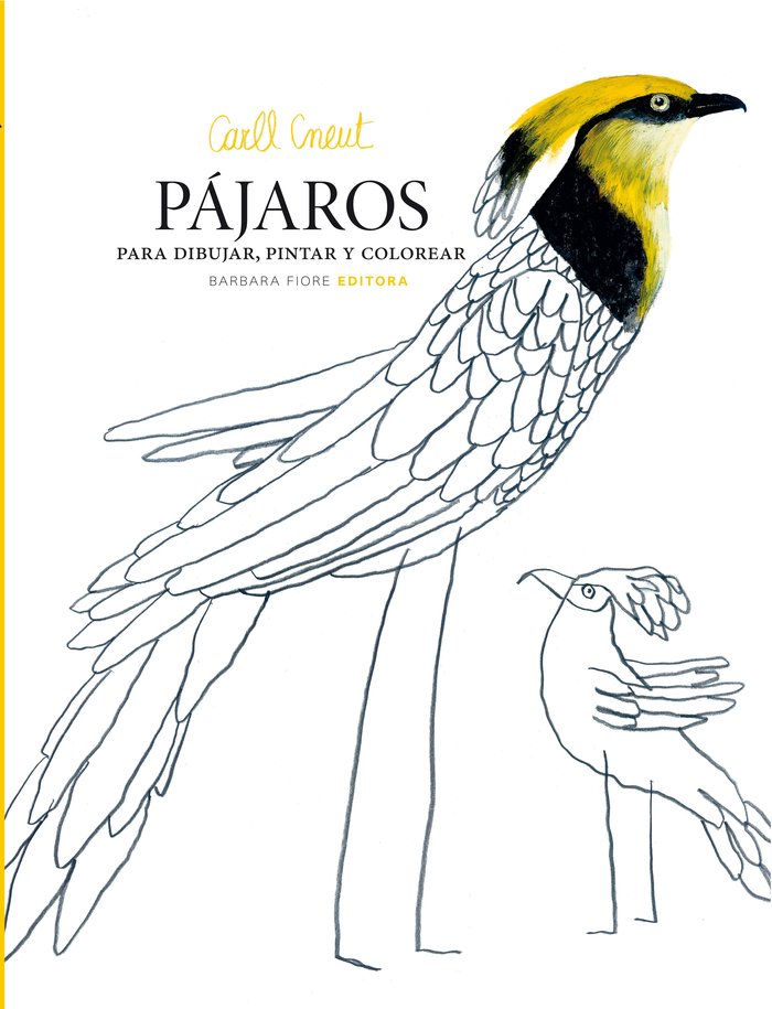 Pájaros para dibujar, pintar y colorear, de Cneut, Carll | portada del libro