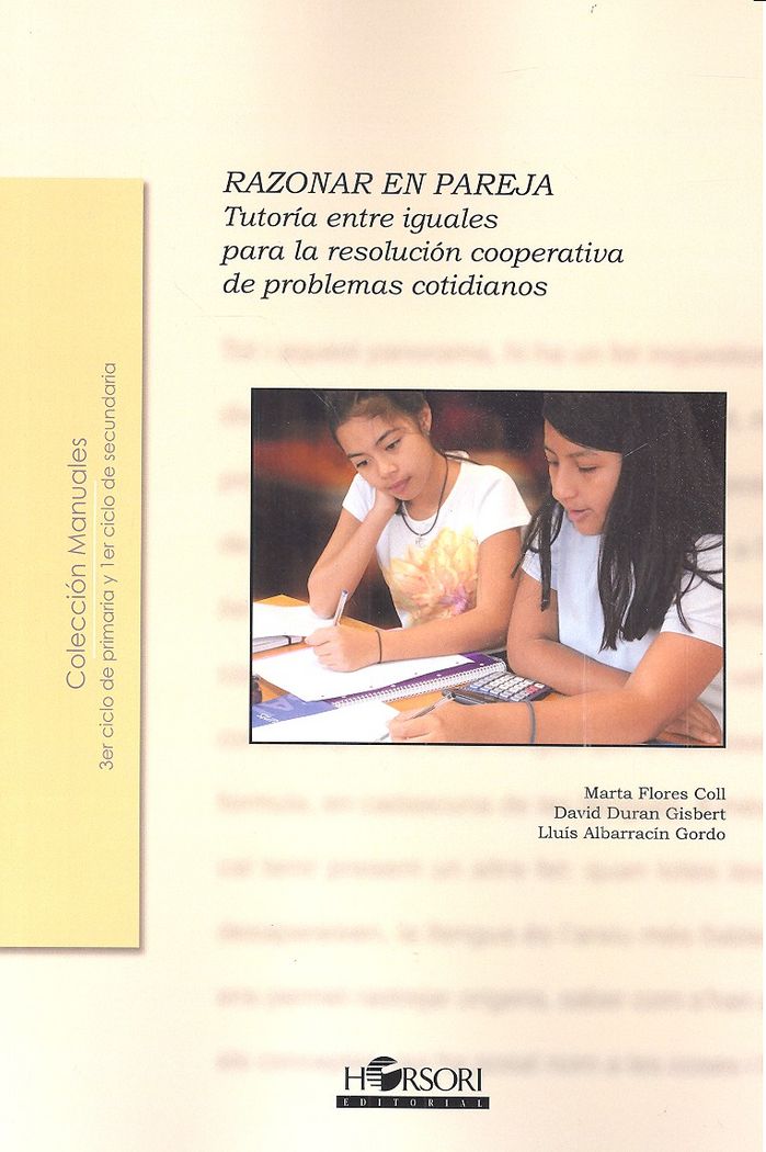 Razonar en pareja, de Flores Coll | portada del libro