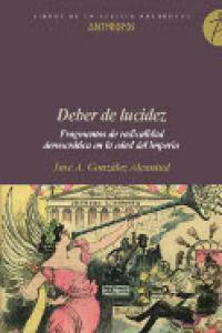 Deber de lucidez, de GONZALEZ ALCANTUD | portada del libro